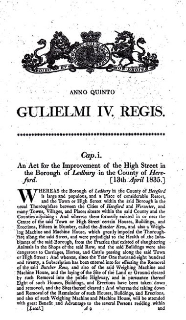 Butcher Row Act