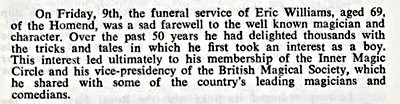 Erics Funeral
